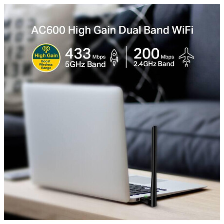 USB adaptér TP-LINK Archer T2U Plus AC600