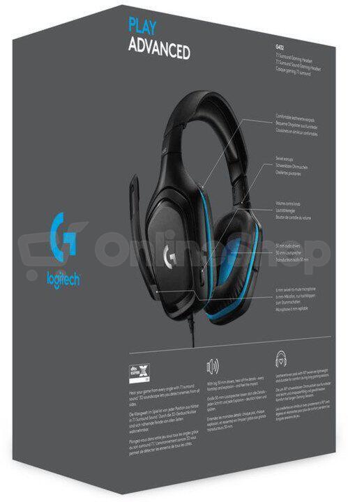 Herní sluchátka Logitech G432 LEATHERETTE EMEA (981-000770)