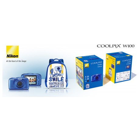 NIKON COOLPIX W100 Blue - Backpack kit