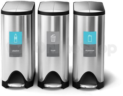 Simplehuman magnetický štítek na odpadkový koš - kompost "compost" KT1176