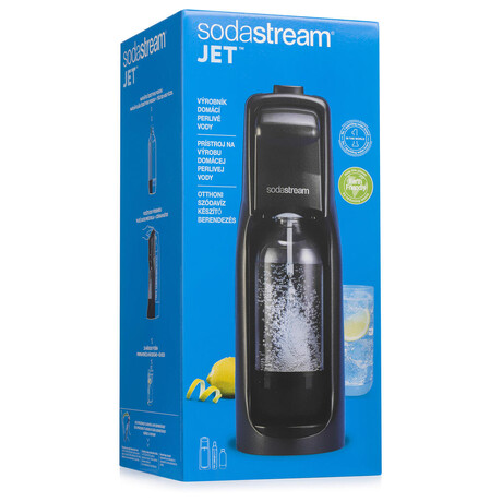 SET Výrobník sody SodaStream Jet temný kámen + Lahev JET 7UP & Pepsi Max 2x 1l + Sirup Pepsi MAX 440 ml