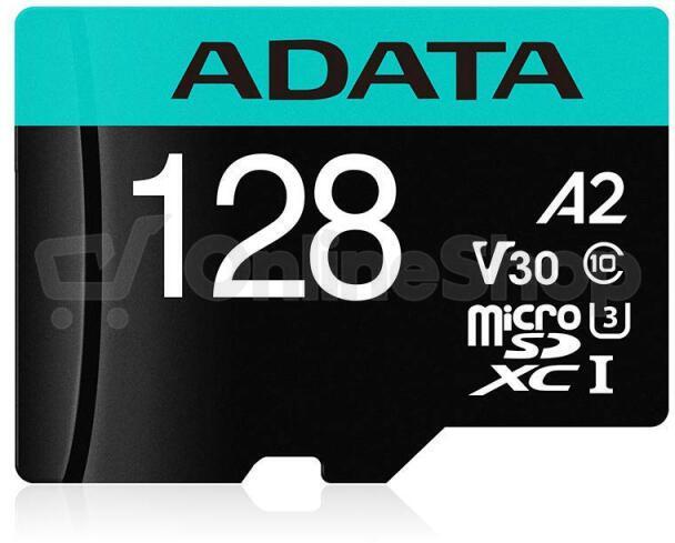 ADATA V30S/micro SDXC/128GB/UHS-I U3 / Class 10/+ Adaptér (AUSDX128GUI3V30SA2-RA1)