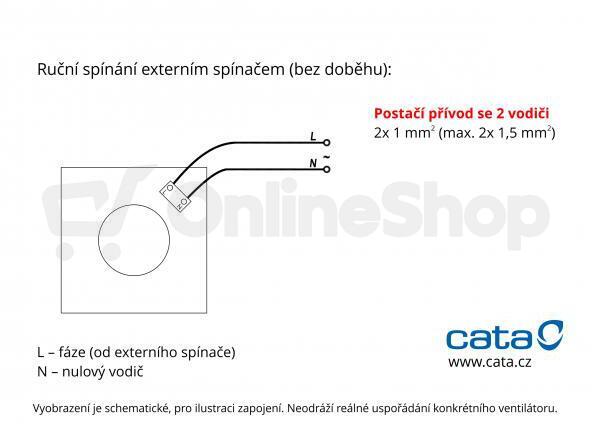 Axiální ventilátor Cata UC 10 8W 26DB