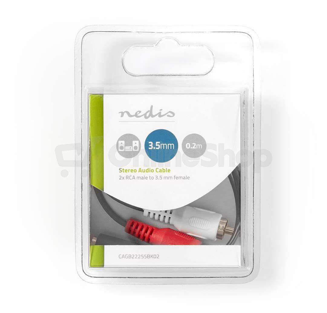 Stereo Audio Kabel NEDIS CAGB22255BK02