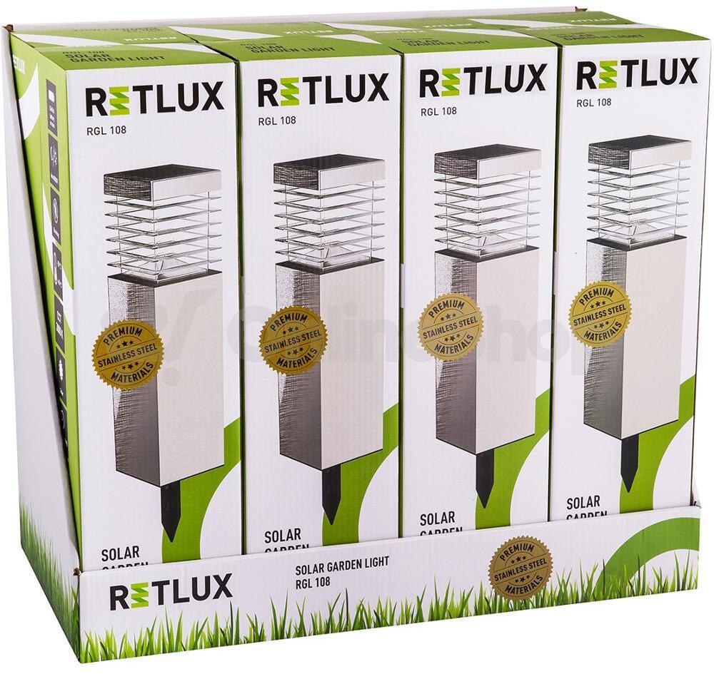 SET Venkovní solární svítidlo RETLUX RGL 108 WW, 4ks