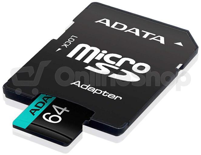 ADATA V30S/micro SDXC/64GB/UHS-I U3 / Class 10/+ Adaptér (AUSDX64GUI3V30SA2-RA1)