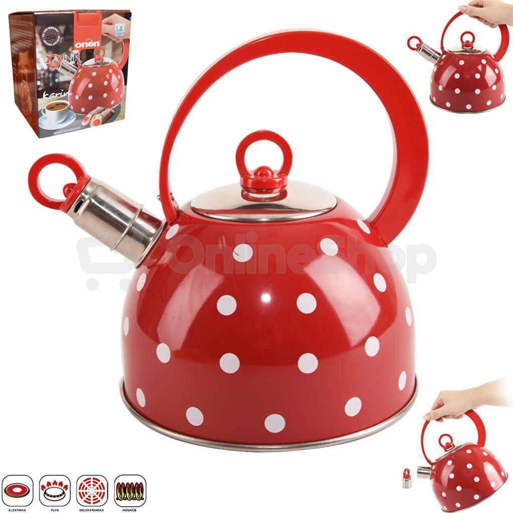 Čajník s píšťalou Karin 1,8 l Orion
