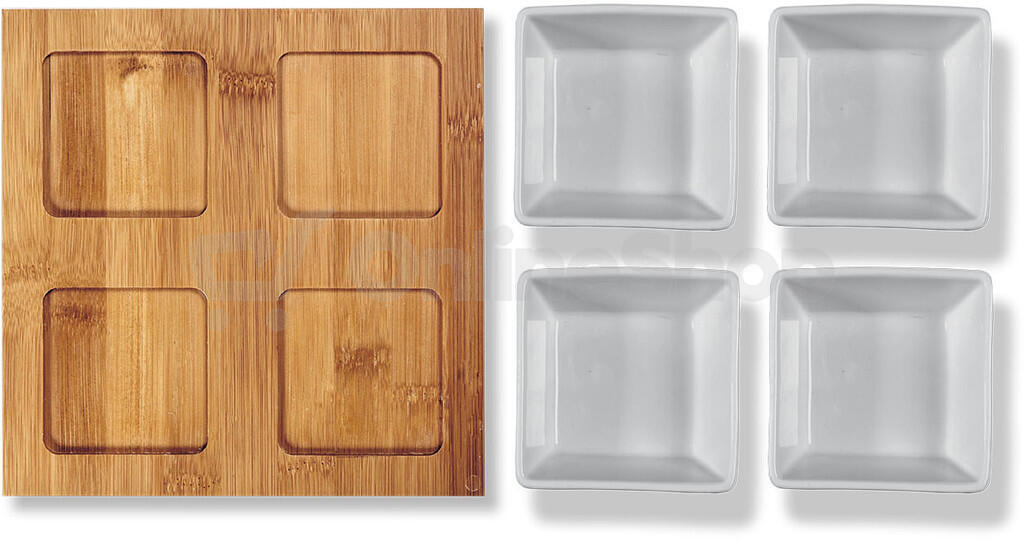 Servírovací misky LAMART BAMBOO LT9018 19X19, 4KS