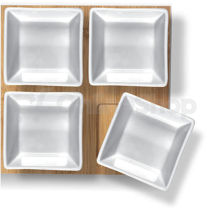 Servírovací misky LAMART BAMBOO LT9018 19X19, 4KS