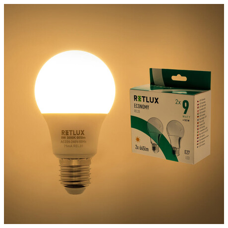 Retlux A60 2x9W E27 (foto 1)