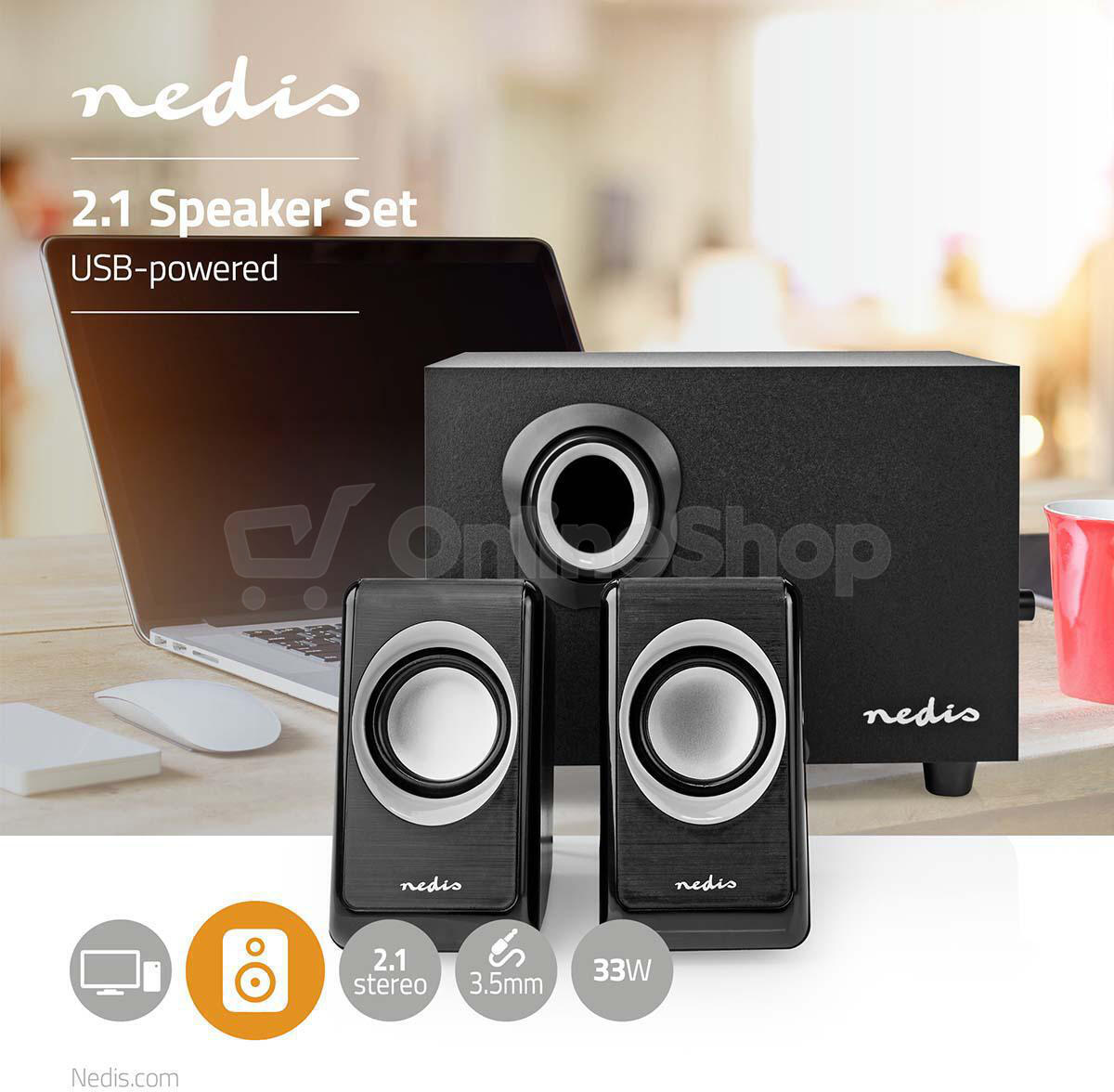 PC reprosoustava NEDIS CSPR10021BK