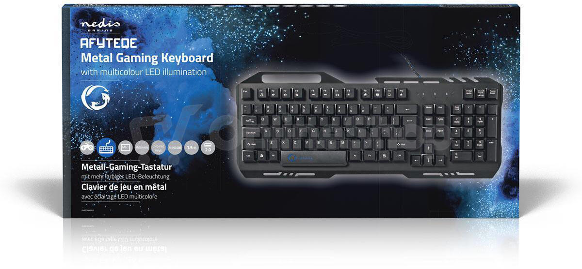 Wired Gaming Keyboard NEDIS GKBD200BKUS