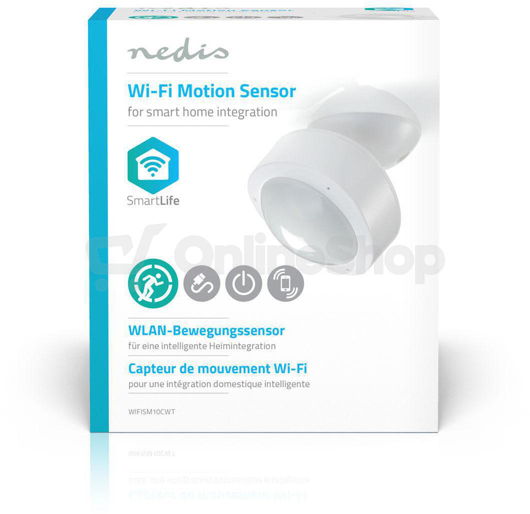 SmartLife pohybový senzor NEDIS WIFISM10CWT