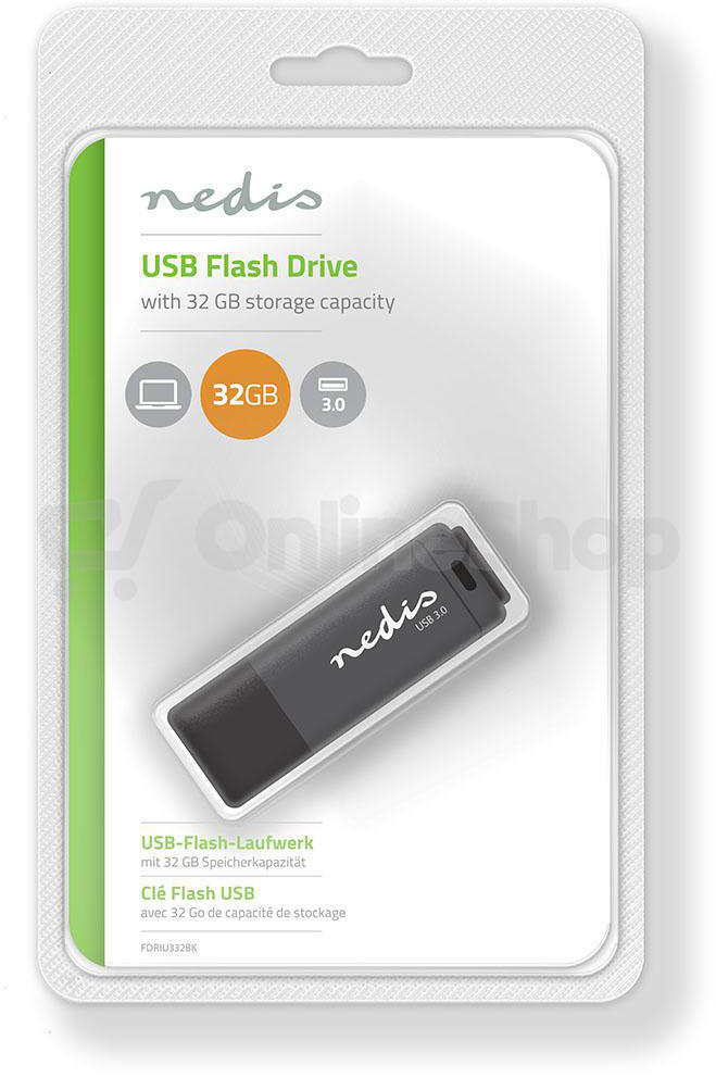 Jednotka Flash NEDIS FDRIU332BK