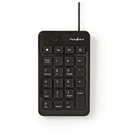 Wired Keyboard NEDIS KBNM100BK