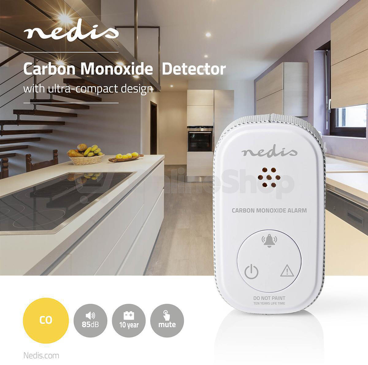 Detektor Oxidu Uhlenatého NEDIS DTCTCO20WT
