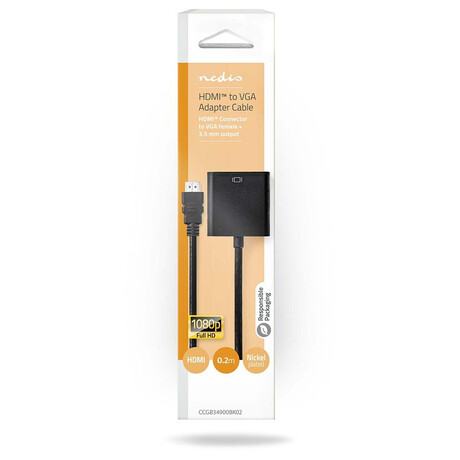 HDMI Adaptr NEDIS CCGB34900BK02