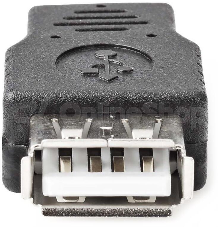 Nedis CCGB60901BK - USB 2.0 Adaptér / Micro B Zástrčka - A Zásuvka / Černá barva