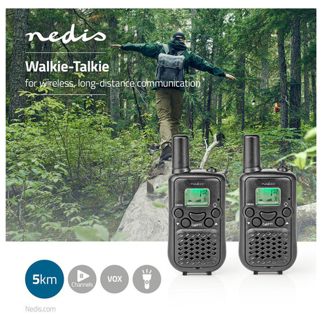 Walkie-Talkie Set NEDIS WLTK0500BK