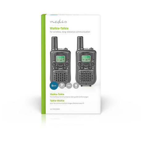 Walkie-Talkie Set NEDIS WLTK0500BK