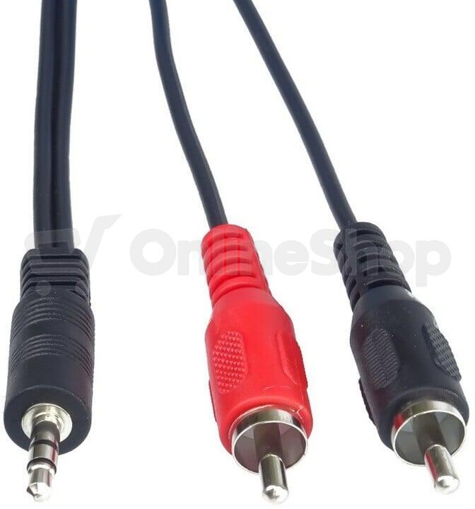 PREMIUMCORD Kabel Jack 3.5mm-2xCINCH M/M 15m (kjackcin15)