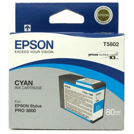 Inkoustov npl Epson T580200, 80ml originln - modr