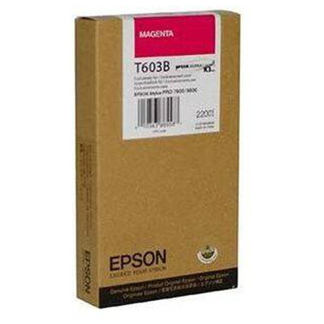 Inkoustová náplň Epson T603C00, 220ml originální - červená