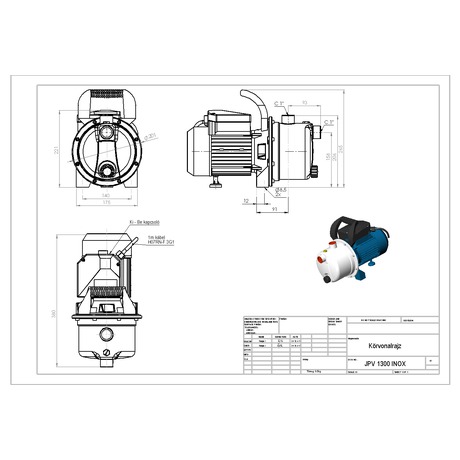 Zahradn erpadlo Elpumps JPV 1300 INOX