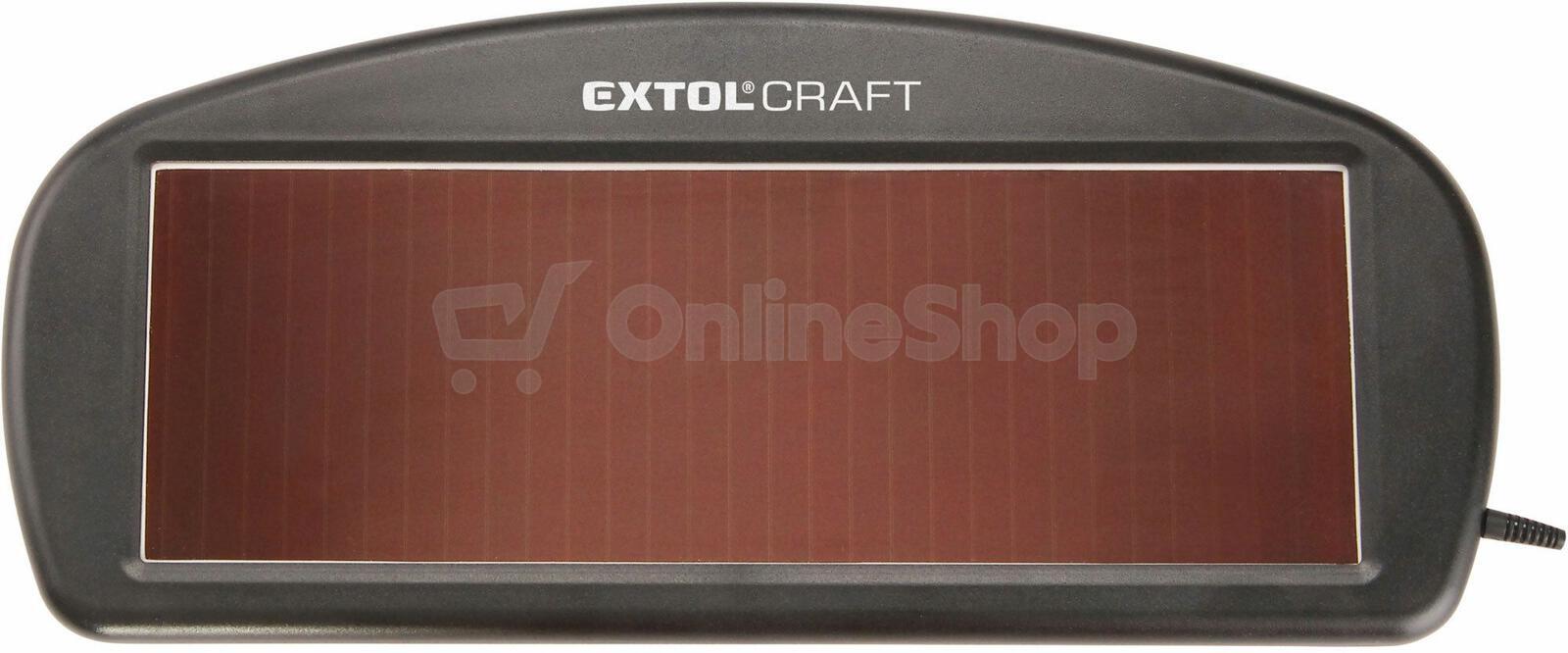 Dobíječka autobaterií, solární, 1,5W, 100mA EXTOL-CRAFT