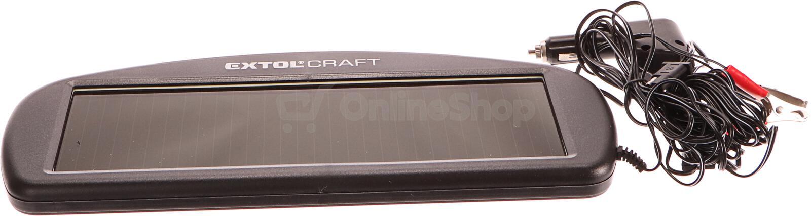 Dobíječka autobaterií, solární, 1,5W, 100mA EXTOL-CRAFT