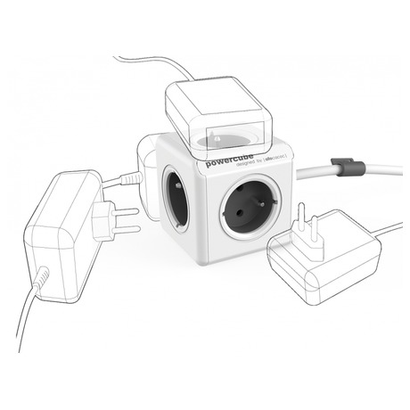 POWERCUBE Extended Grey 1,5m ALLOCACOC