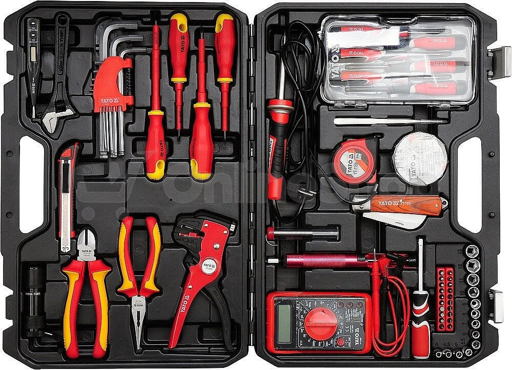Sada elektro nářadí 1/4", 68 ks - YT-39009 Yato