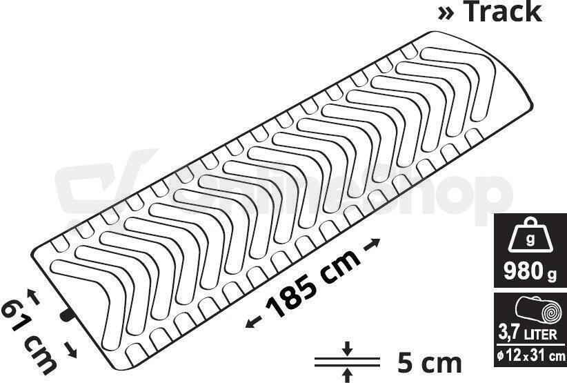 Nafukovací karimatka CATTARA Track 13328 modrá
