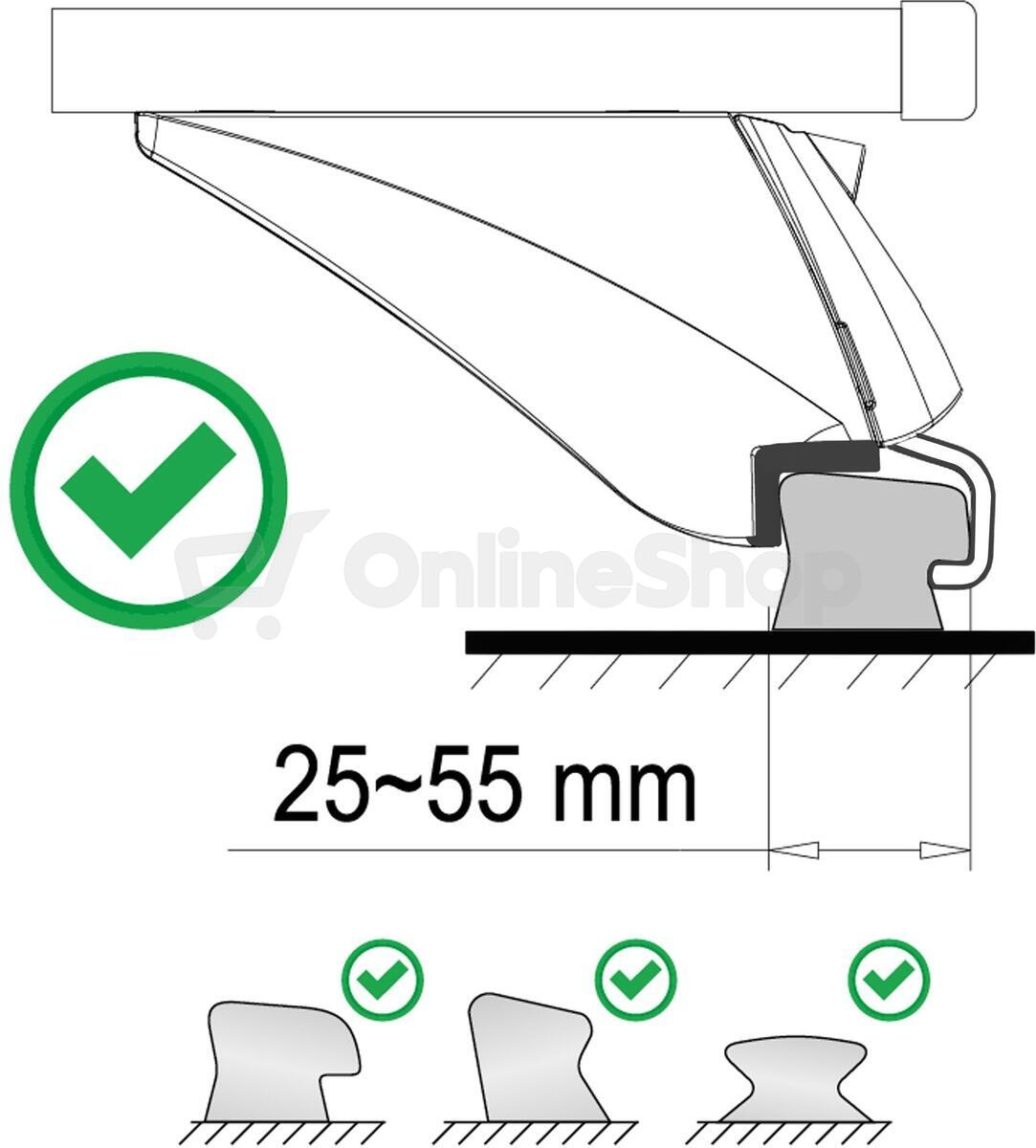 Příčníky COMPASS Alu-Integral TÜV 02316