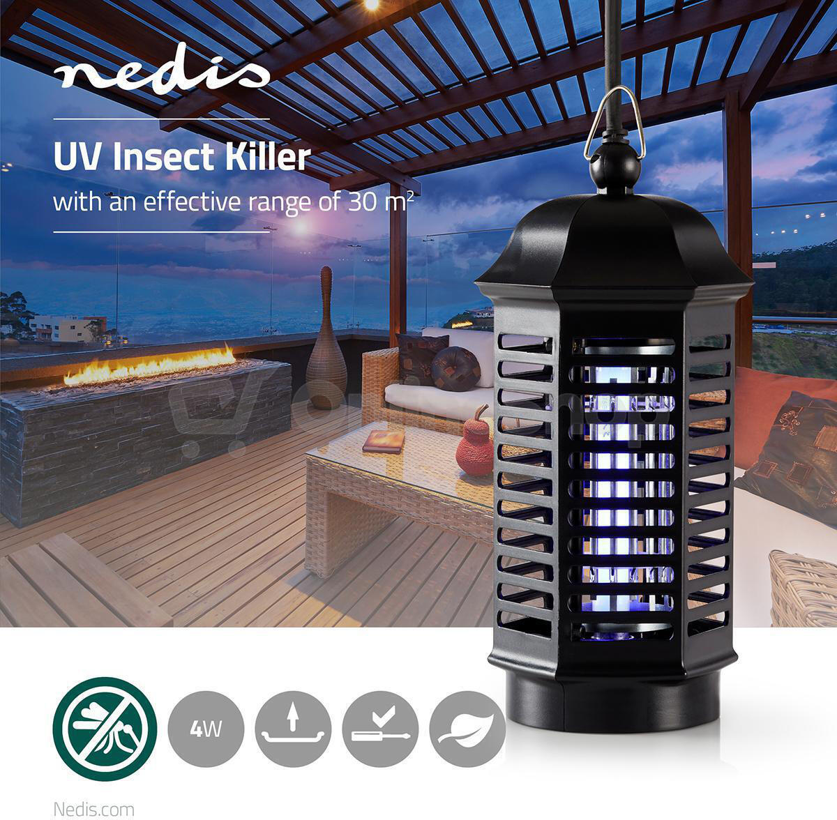 Lapač hmyzu NEDIS INKI110CBK4