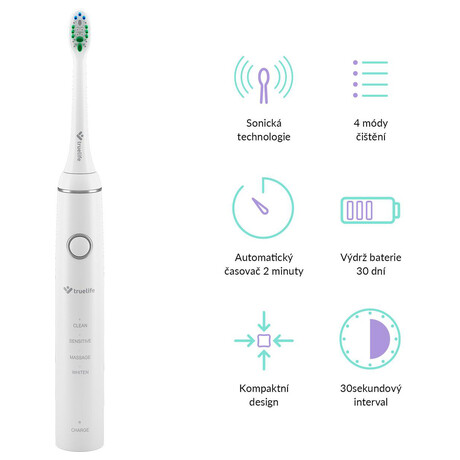 Elektrick zubn kartek TrueLife SonicBrush Compact