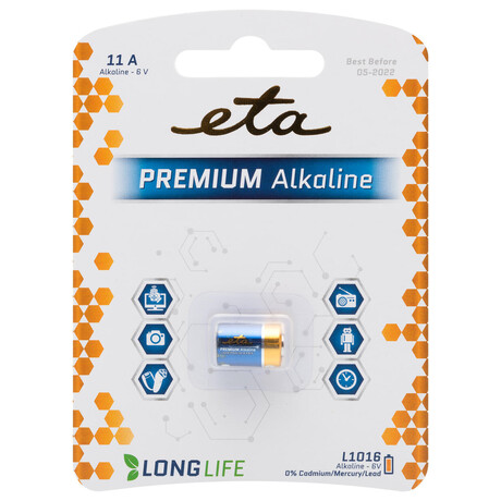 Baterie alkalick ETA PREMIUM ALKALINE 11A, blistr 1ks