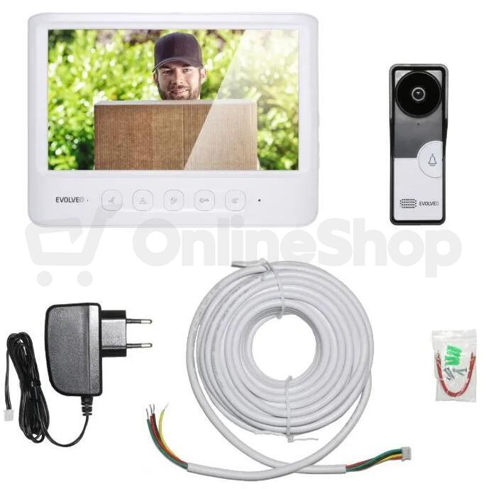 Set video dveřního telefonu EVOLVEO DoorPhone IK06 (DPIK06-W)