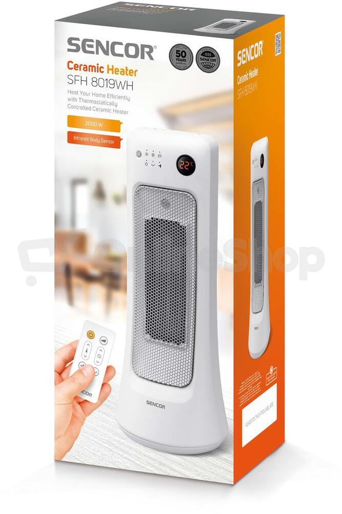 Keramické topidlo Sencor SFH 8019WH