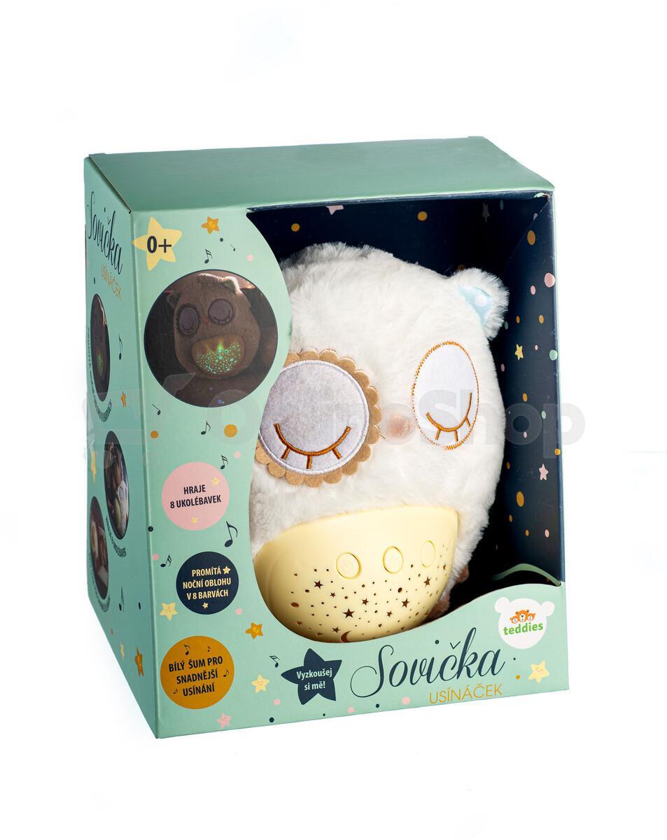 Sovička Usínáček Teddies se světlem se zvukem