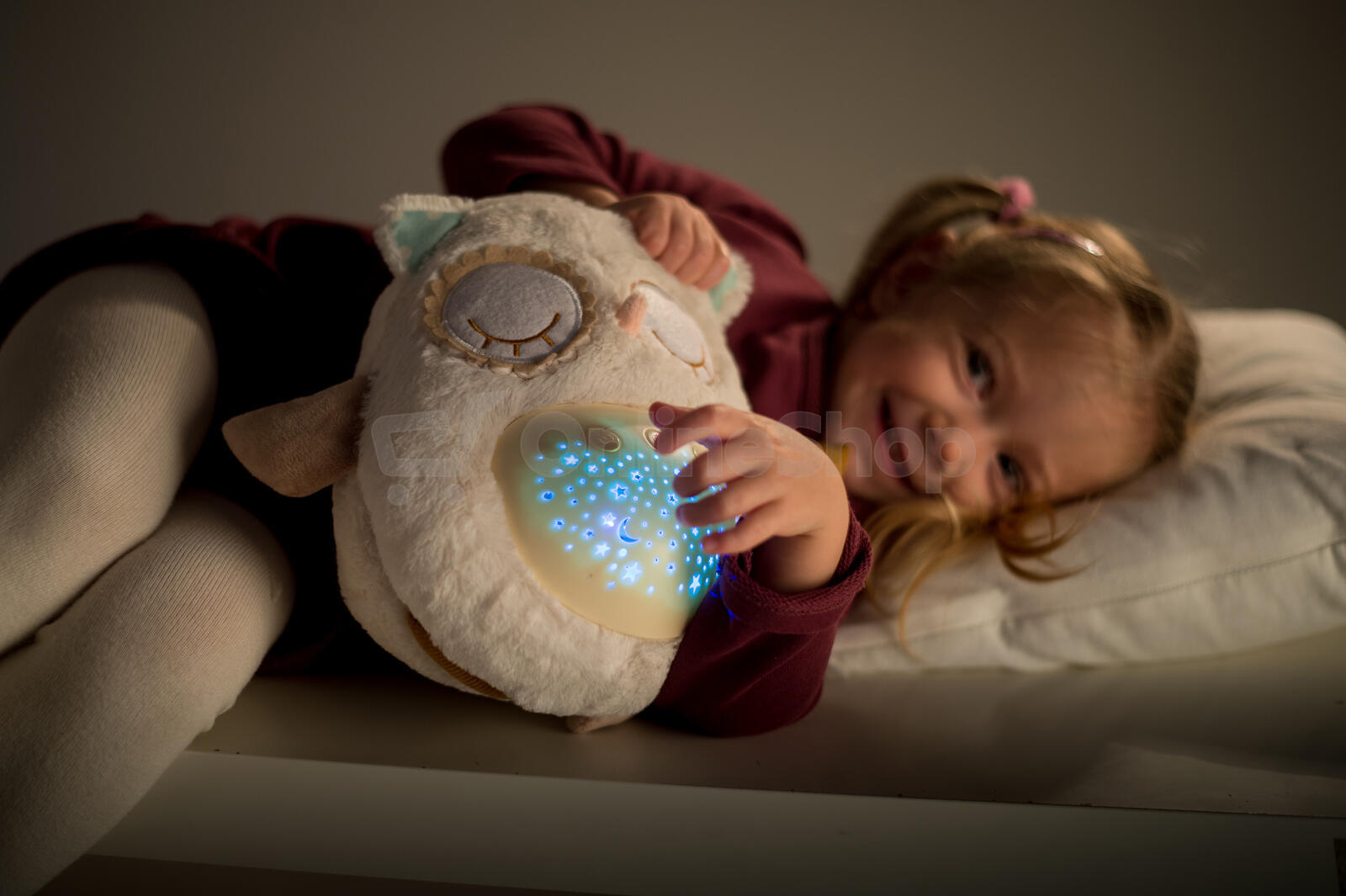 Sovička Usínáček Teddies se světlem se zvukem