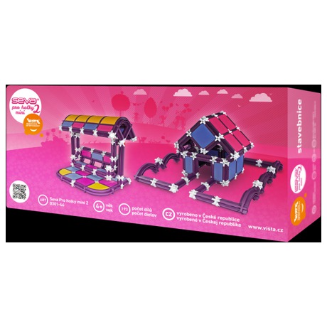Stavebnice Seva pro holky 2 Mini plast 193ks v krabici 31,5x16,5x7,5cm - Seva pro dívky mini 2 (foto 1)