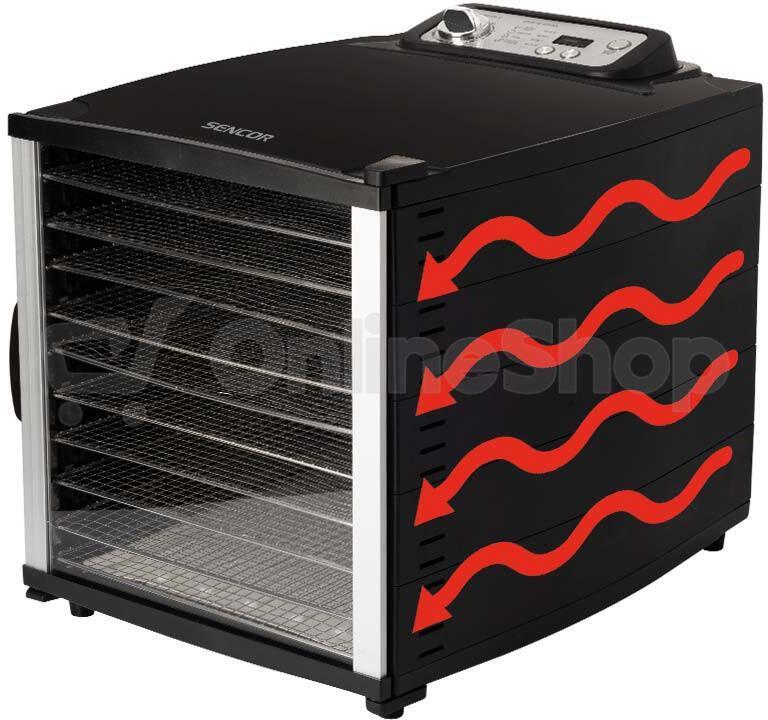 Sušička ovoce Sencor SFD 7000BK