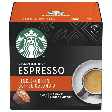 SET 3 ks Kvov kapsle STARBUCKS by Nescaf Dolce Gusto Medium Espresso Colombia, 12 ks