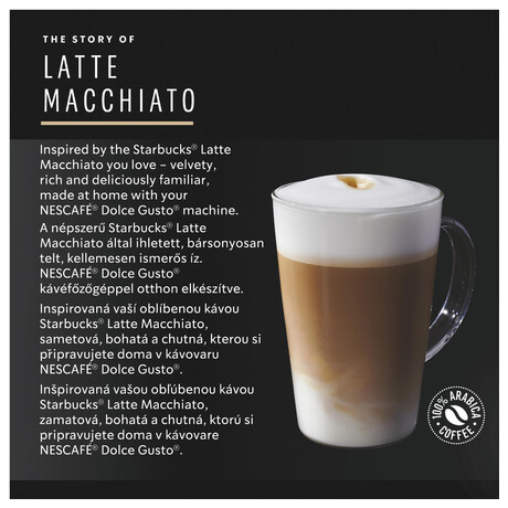 Kvov kapsle STARBUCKS by Nescaf Dolce Gusto Latte Macchiato