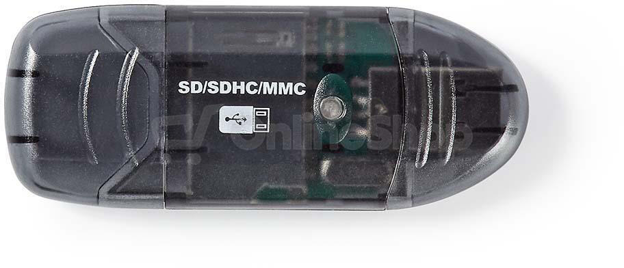 Nedis CRDRU2100BK - Čtečka Paměťových Karet / Multifunkční / USB 2.0