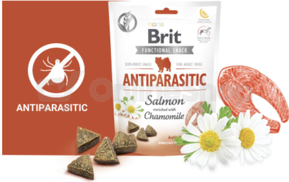 Brit Care Dog Functional Snack Antiparasit Salmon 150g