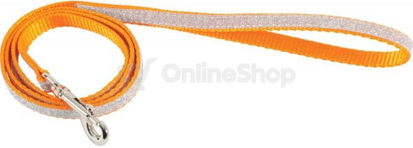 Vodítko kočka SHINY nylon oranžové 1m Zolux