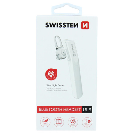 BLUETOOTH HEADSET SWISSTEN ULTRA LIGHT UL-9 BL