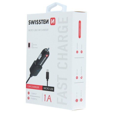 SWISSTEN CL AUTONABÍJEČKA MICRO USB 1A POWER